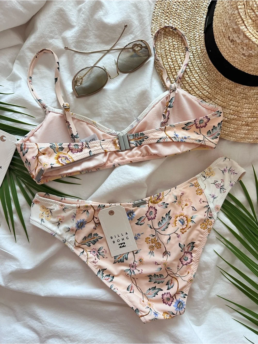 Billabong Floral This Gypsy Dainty Gigi Bralette Bikini Top | Bondi Bottom - Picture 6 of 16